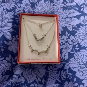 NWT! Set of 3 Adjustable Necklaces